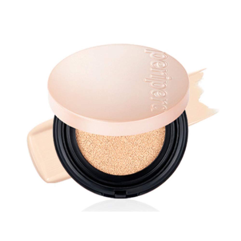 Peripera Double Longwear Cover Cushion Foundation - Double Layered Powder Long Lasting Covers Imperfections Compact and Smooth
