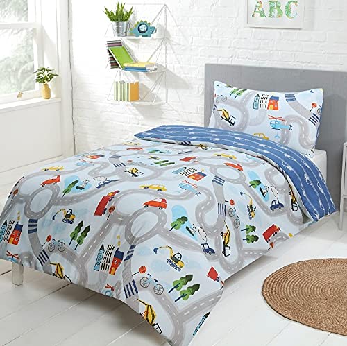 Transport - Reversible Duvet Cover & Pillowcase Set