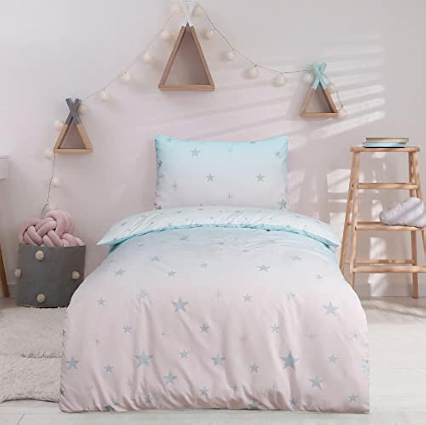 Ombre Stars - Reversible Duvet Cover & Pillowcase Set