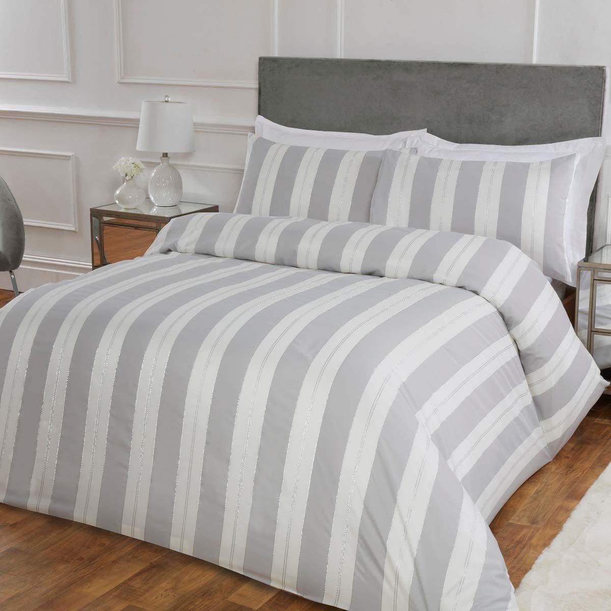 Metallic Stripe - Duvet Cover & Pillowcase Set