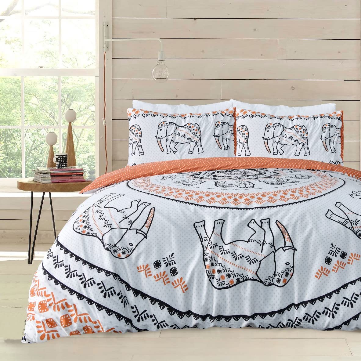 Tribal Elephant - Reversible Duvet Cover & Pillowcase Set