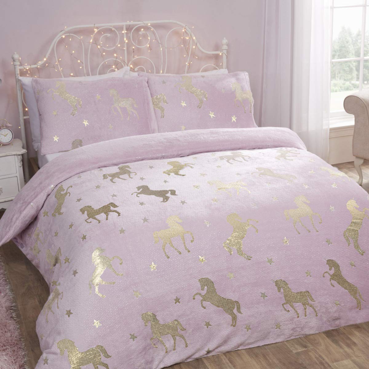 Fleece cheap unicorn bedding