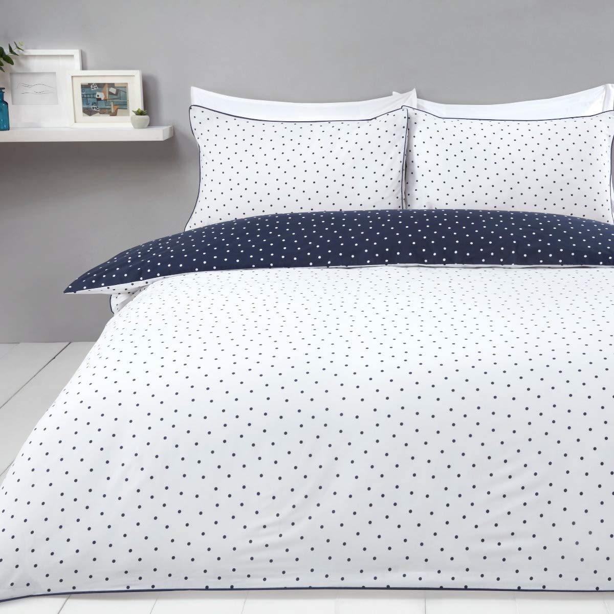 Mini Polka Dots - Reversible Duvet Cover and Pillowcase Set