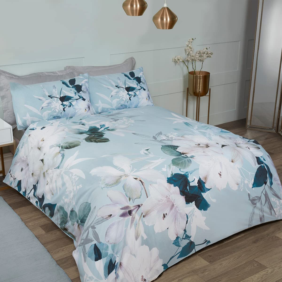 Large Watercolour Floral - Duvet Cover & Pillowcase Set