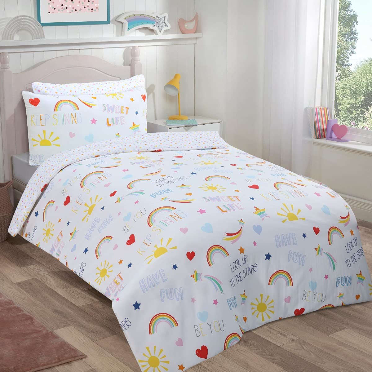 Summer Happiness Reversible Duvet Cover Pillowcase Set – Sleepdown