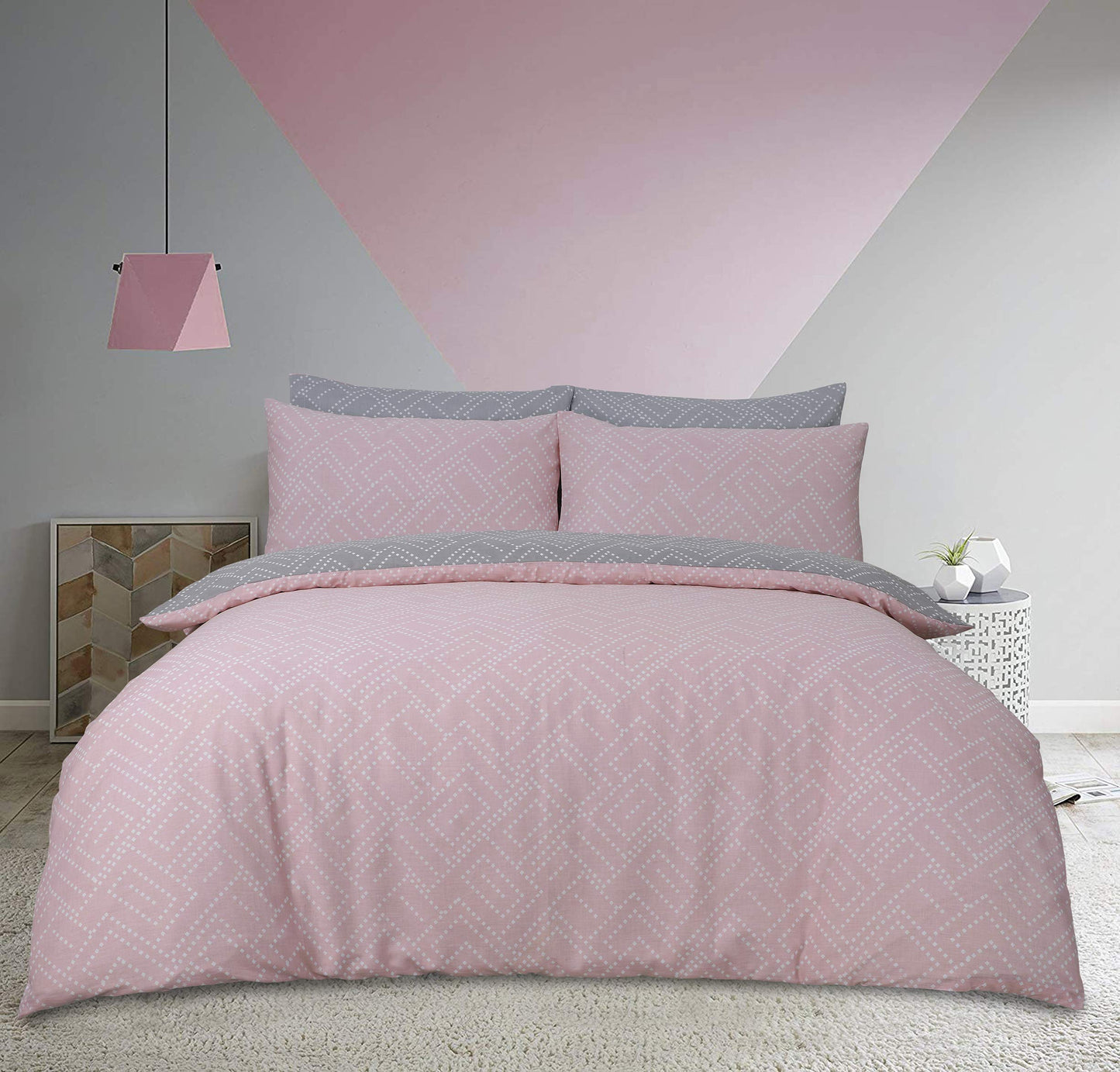 Square Dot Geo - Duvet Cover & Pillowcase Set