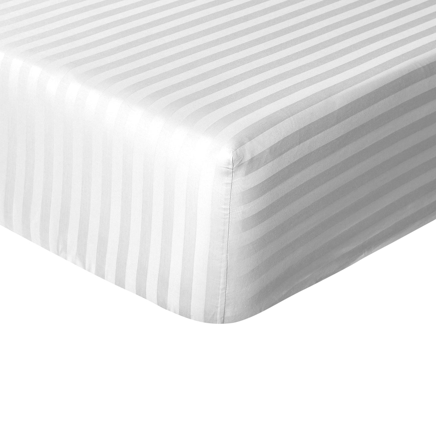 Satin Stripe 100% Cotton - Deep Fitted Sheets