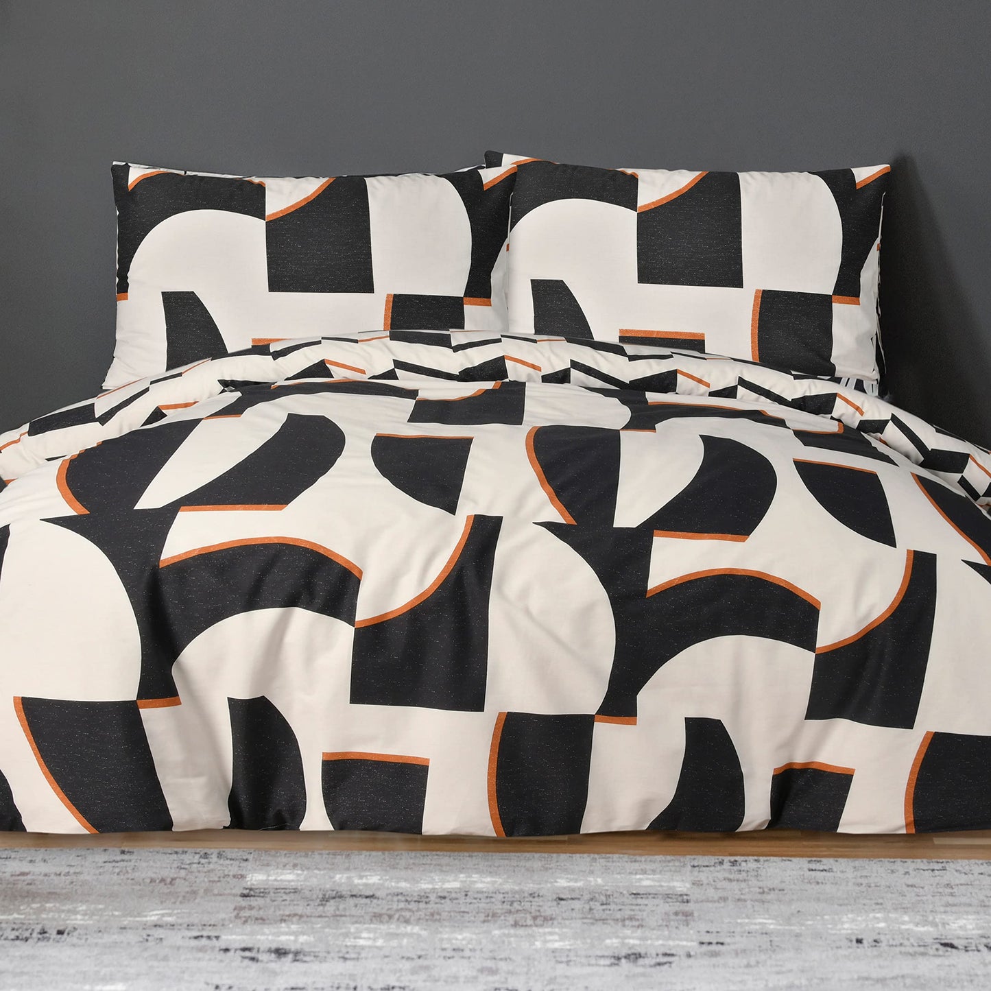 Connected Geometric - Reversible Duvet Cover & Pillowcase Set