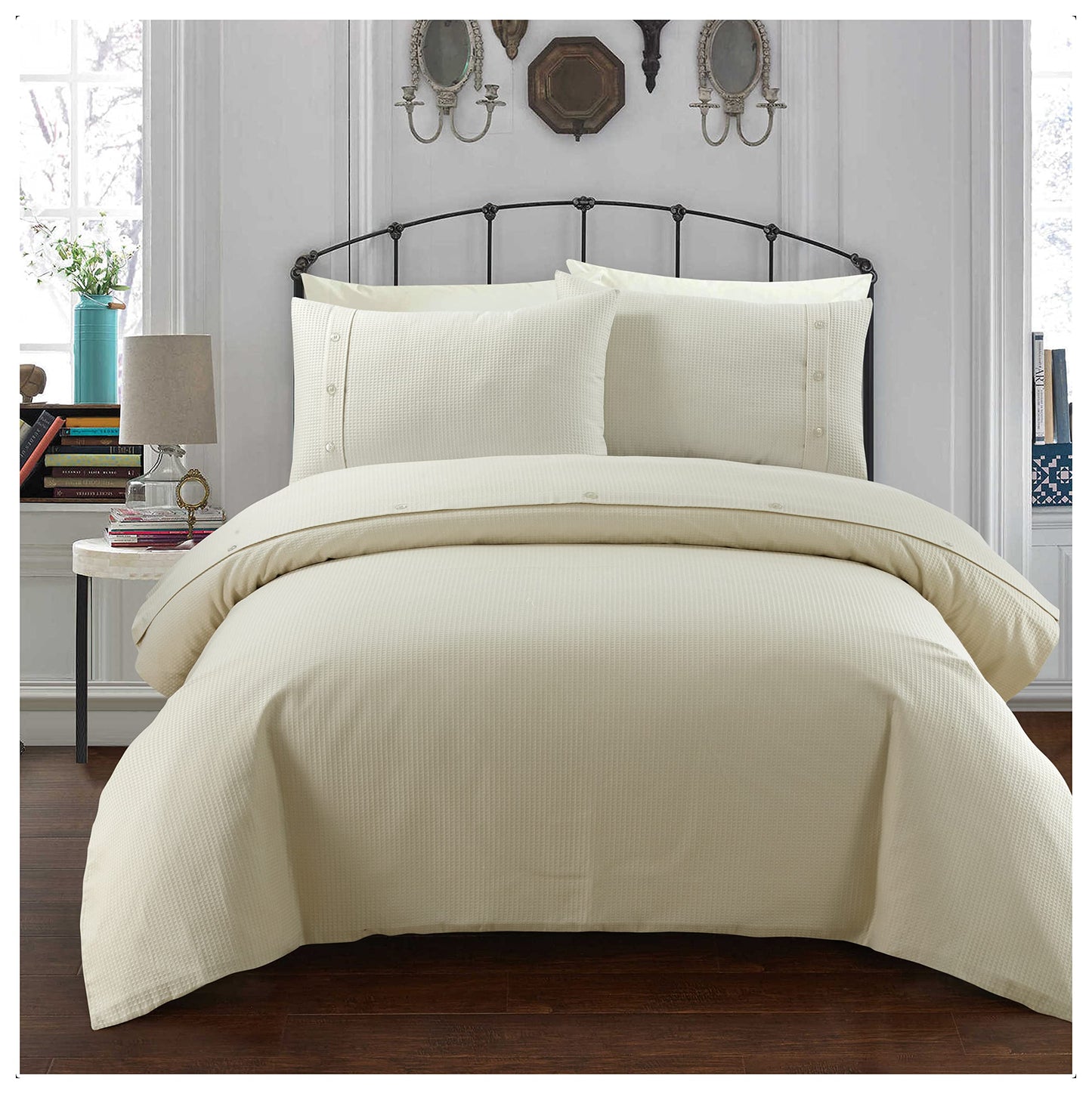 Classic Waffle - Duvet Cover & Pillowcase Set
