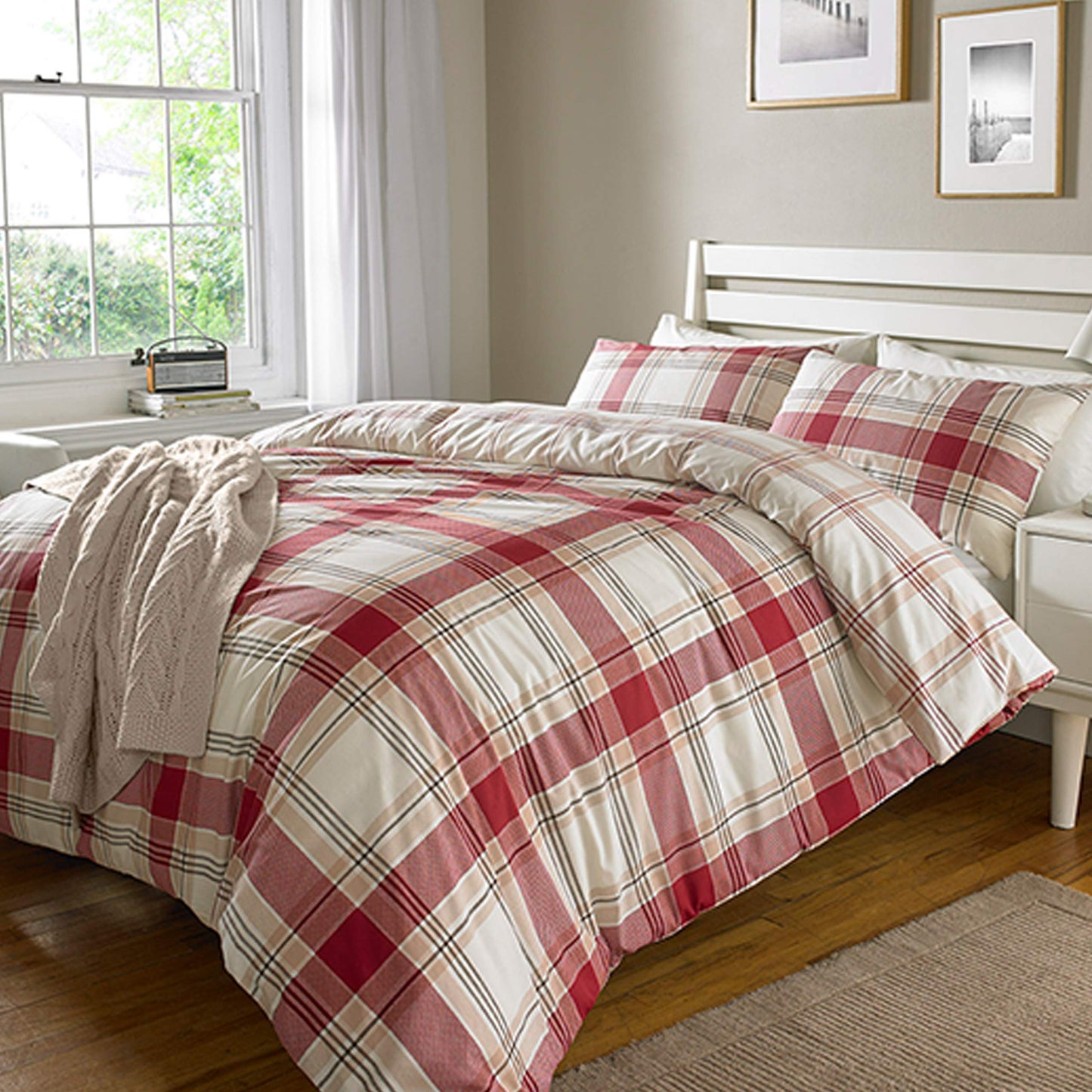 Country Check - Reversible Duvet Cover & Pillowcase Set
