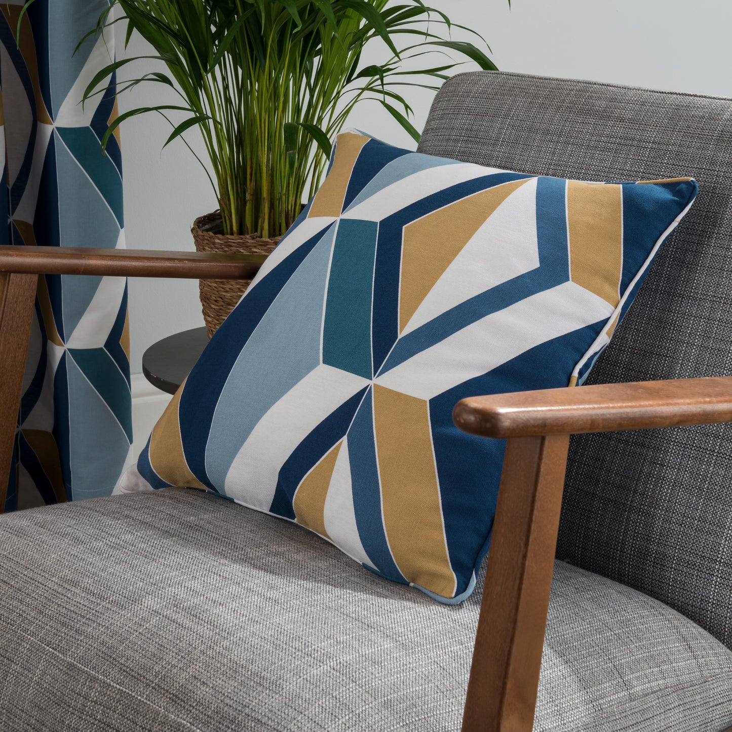 Large Diamond Geo - Filled Cushion