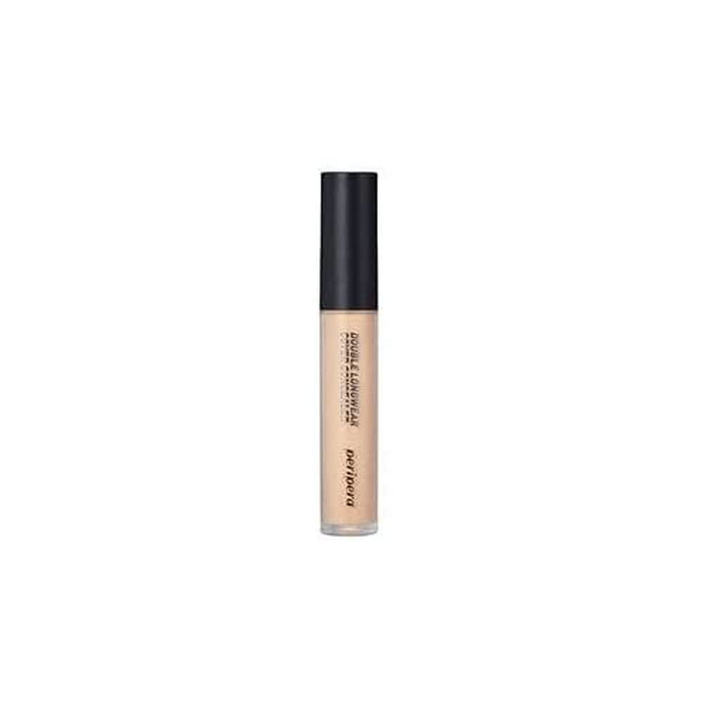 Peripera Double Longwear Cover Concealer - Full Coverage to Skin Flaws Conceals Dark Circles Covers Unwanted Blemish Dark Spots & Pores