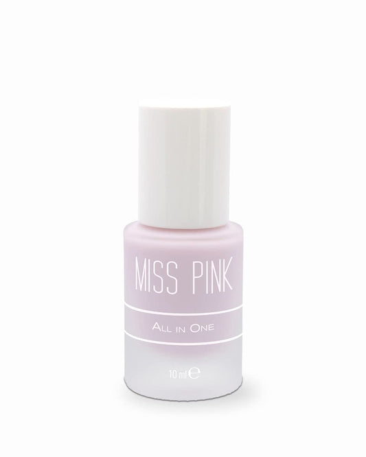 Miss Pink All In One Nail Care - For Strengthening Regeneration Anti-Aging & Nourishing - Subtle Pink Hue - 10ml
