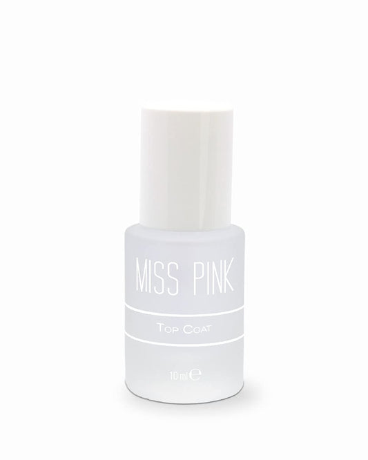 Miss Pink Nail Care Top Coat - For Brighter Finish Protects & Prolongs Colour - 10ml