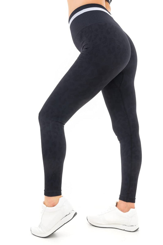 M17 Womens Ladies Leggings Leopard Print Seamless Stretchy Ruched Booty Sportswear Gym Workout Running Yoga Pants