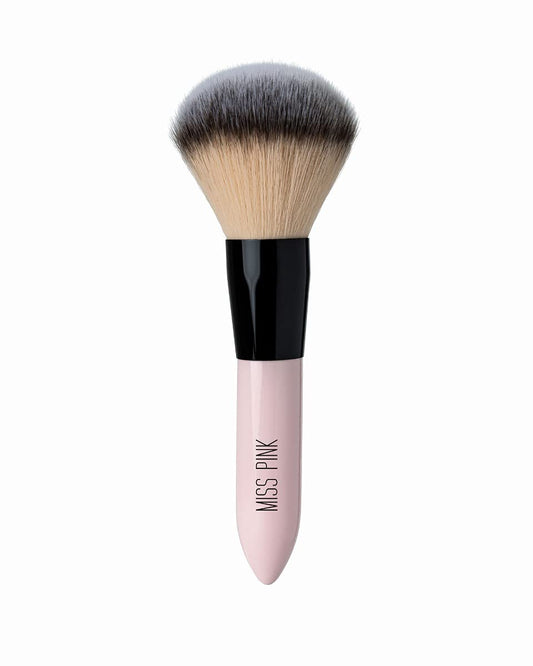 Miss Pink Large Makeup Powder Face Brush - Pefect for Foundation Blending Buffing Sculpting Black