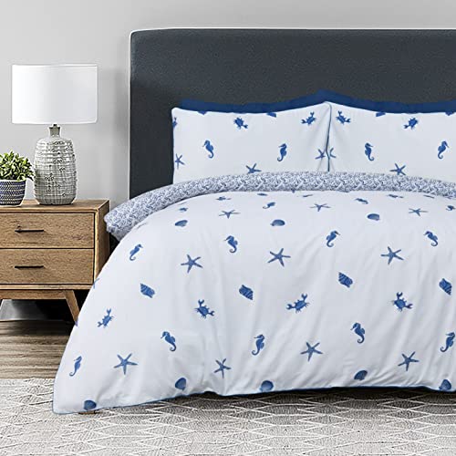 Sea Shore - Reversible Duvet Cover & Pillowcase Set