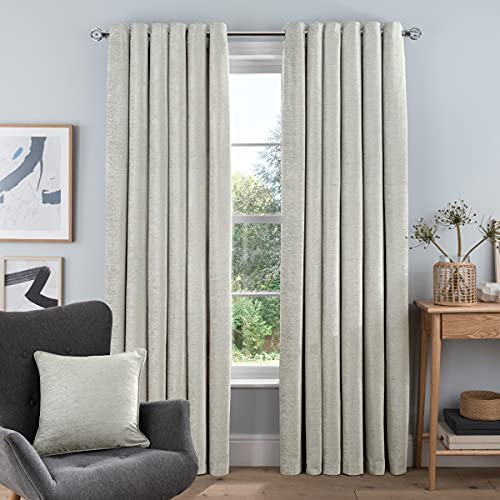 Luxury Chenille - Eyelet Lined Curtains
