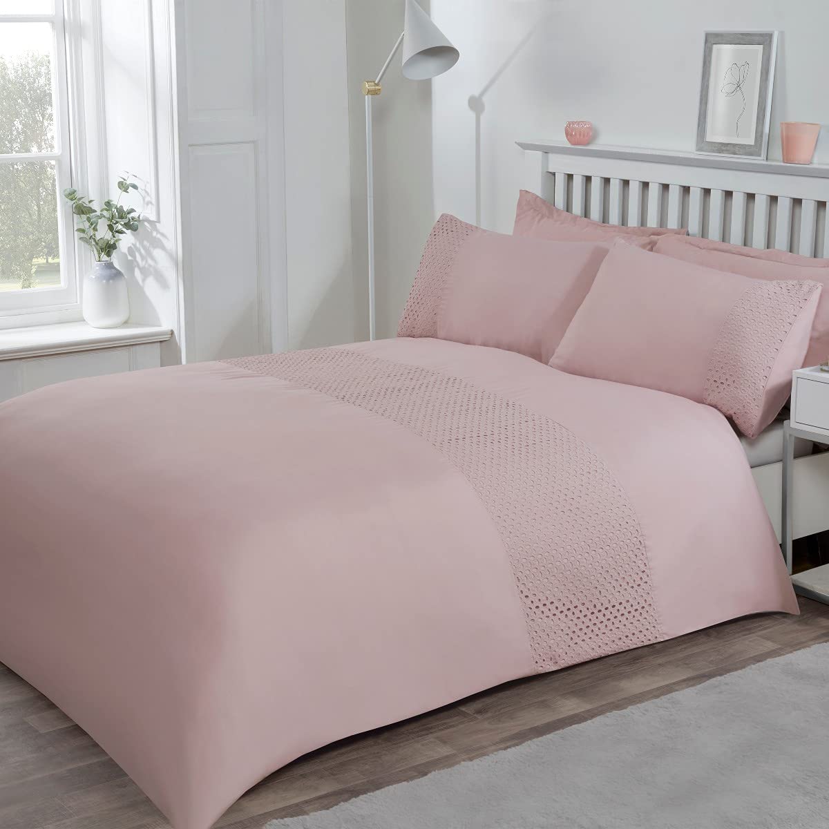 Lace Panel - Duvet Cover & Pillowcase Set