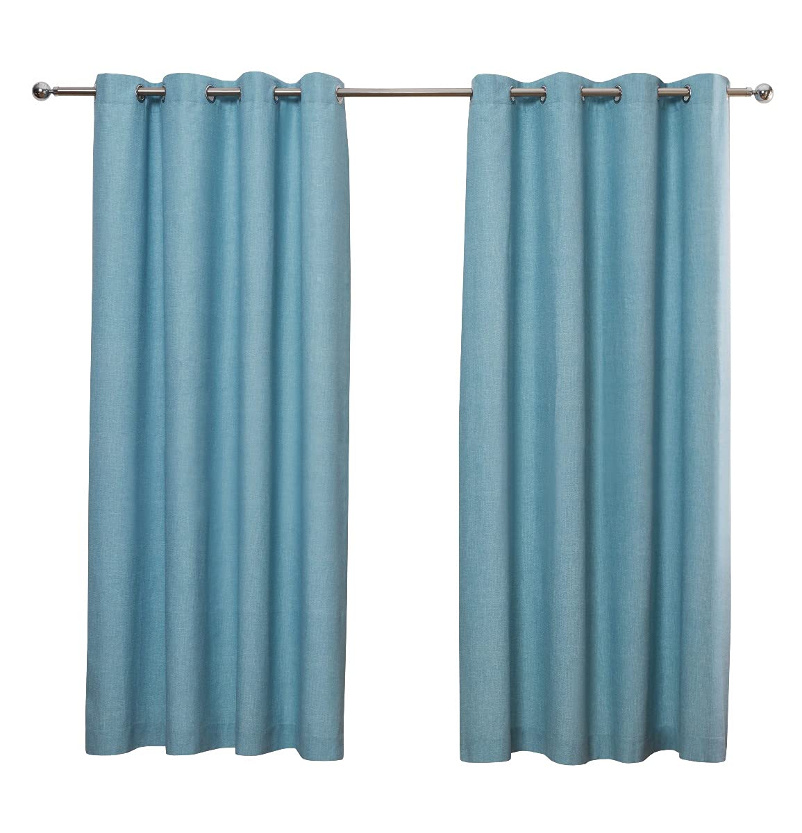 Textured Print - Eyelet Lined Curtains