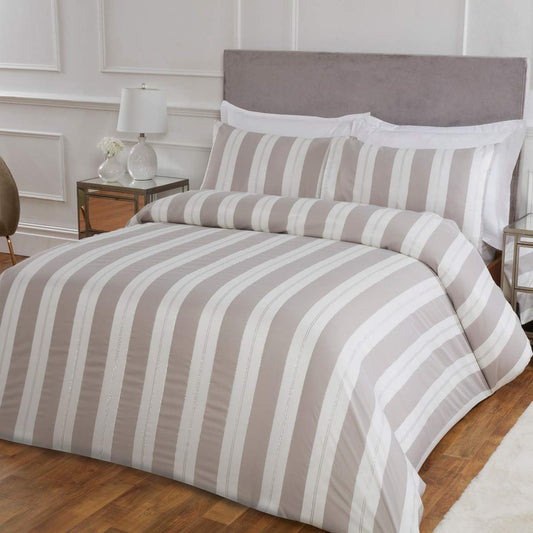 Metallic Stripe - Duvet Cover & Pillowcase Set