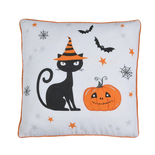 Sleepdown Halloween Pumpkins Filled Cushion Soft Decorative Square Piped Edge Cushion For Home Decor Sofa Bedroom