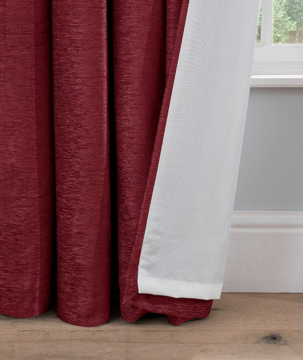 Luxury Chenille - Eyelet Lined Curtains