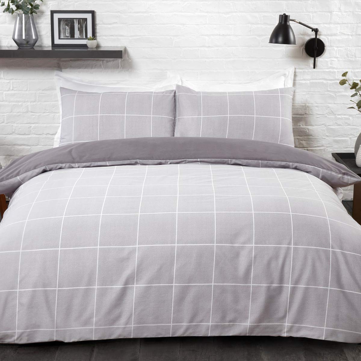Grid Check - Duvet Cover & Pillowcase Set