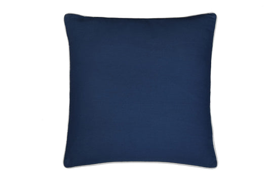 Sleepdown Outdoor Showerproof Decorative Square Filled Cushion 18x18 - Water Resistant 100% Cotton Cushion Garden Furniture Outside Bench Sofa