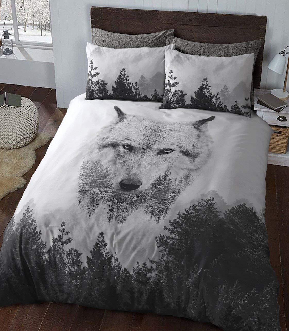 Winter Wolf - Reversible Duvet Cover & Pillowcase Set