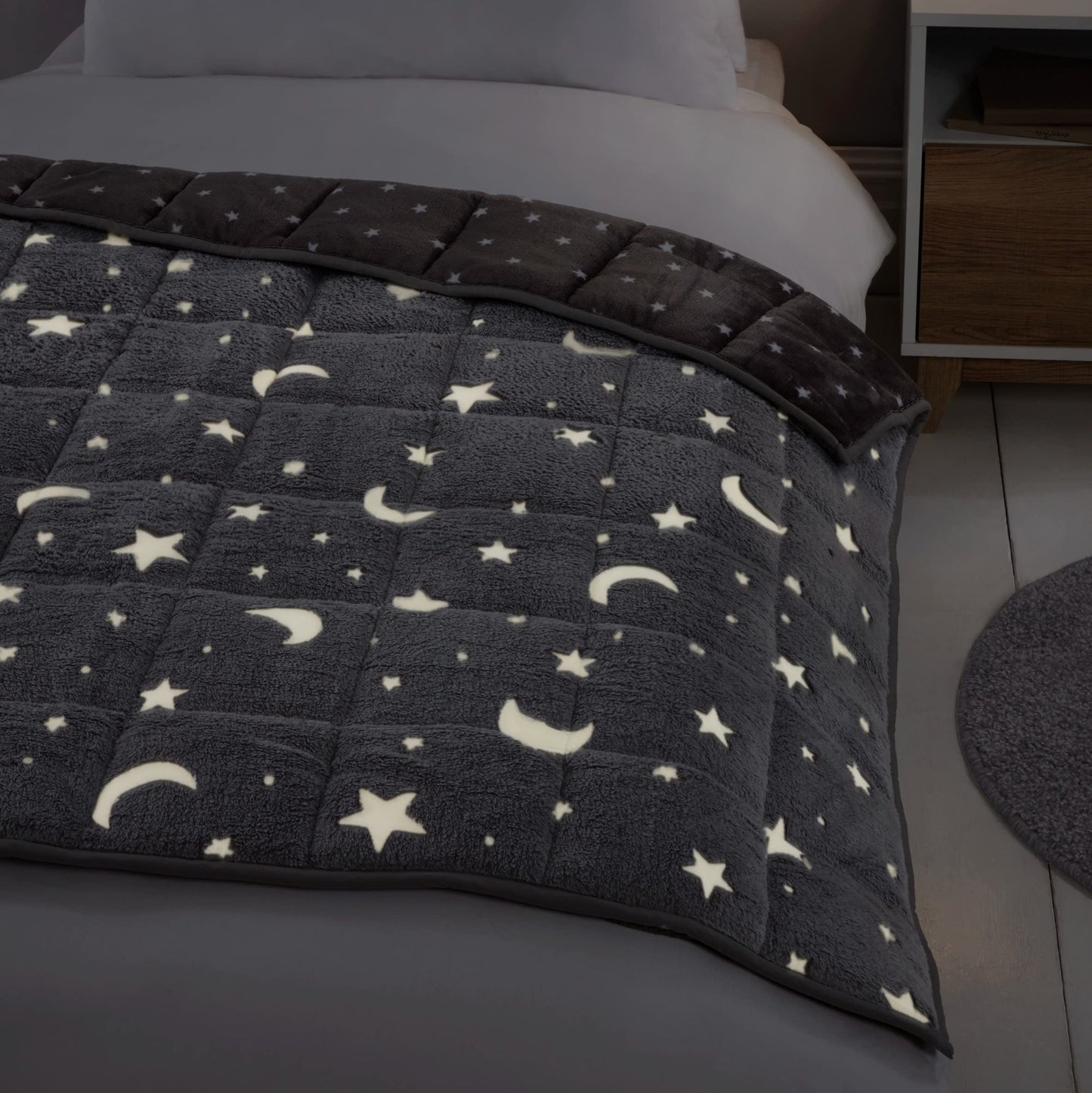 Moon & Stars - Fleece Weighted Blanket