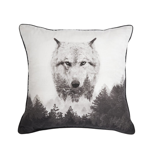 Winter Wolf - Filled Cushion
