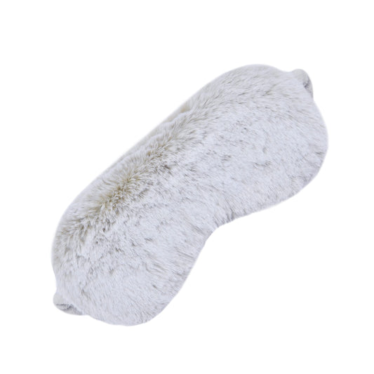 Sleepdown Faux Fur Rabbit Sleep Eye Mask Cover Blindfold Light Blocking Travel Super Soft Cosy Comfortable for Men and Women