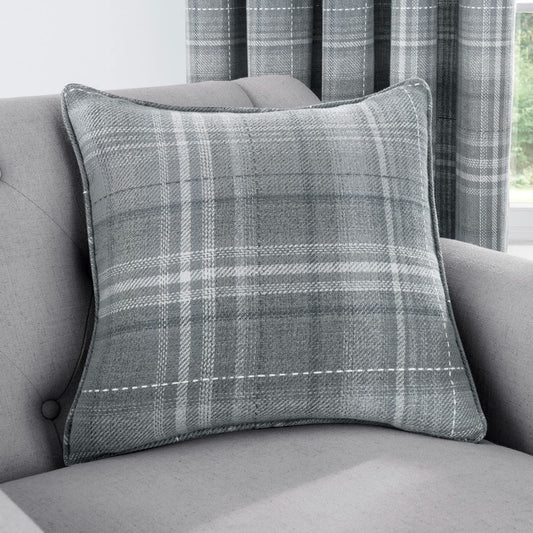 Woven Brushed Check - Filled Cushion