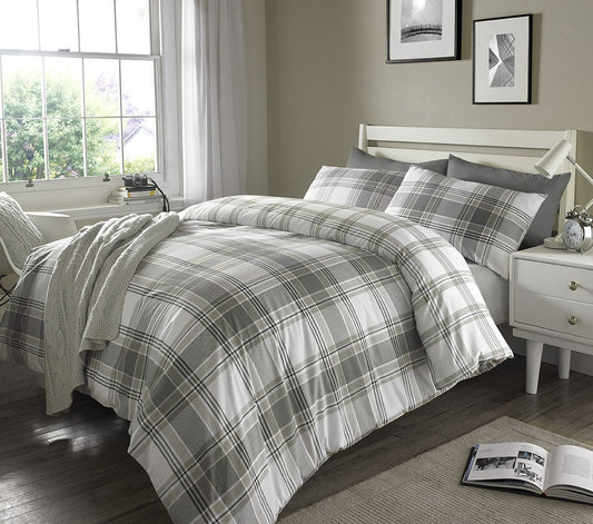 Country Check - Reversible Duvet Cover & Pillowcase Set