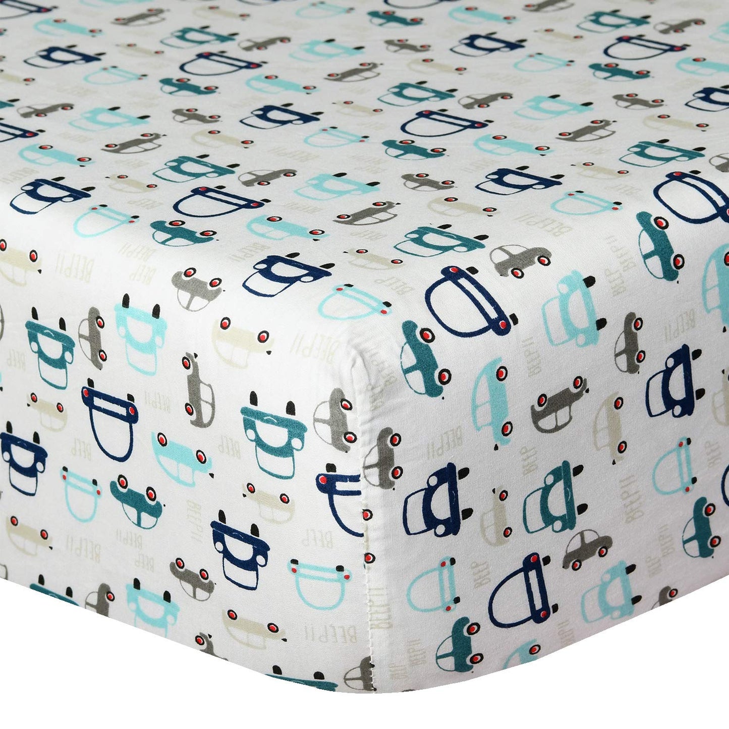 Organic Cotton Fitted Crib Sheet - Cars